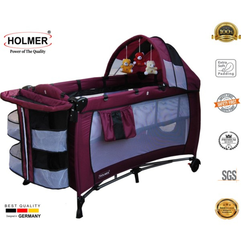 Holmer Kids Maxi Comfort Eurostyle Oyun Parkı 60 x 120 cm - Mor Park Yatak / Oyun Parkı Fiyatı
