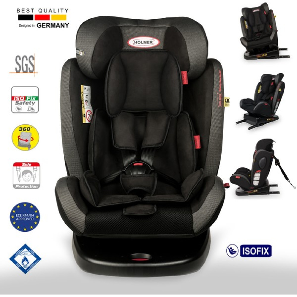 Holmer Kids Maxi Protect Aero 3D ( 360° Dönebilir) 0-36kg Isofix Oto Koltuğu - Siyah Bebek Oto Koltuğu Fiyatı