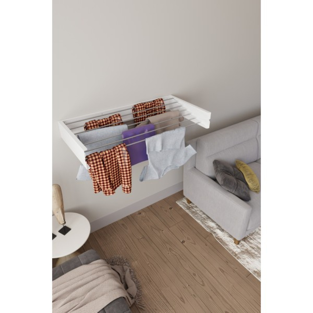 Homapex Pratik Çamaşır Kurutmalığı Dekoratif Askılık 120CM - 10 lt - Beyaz Oto Boyaları Fiyatı