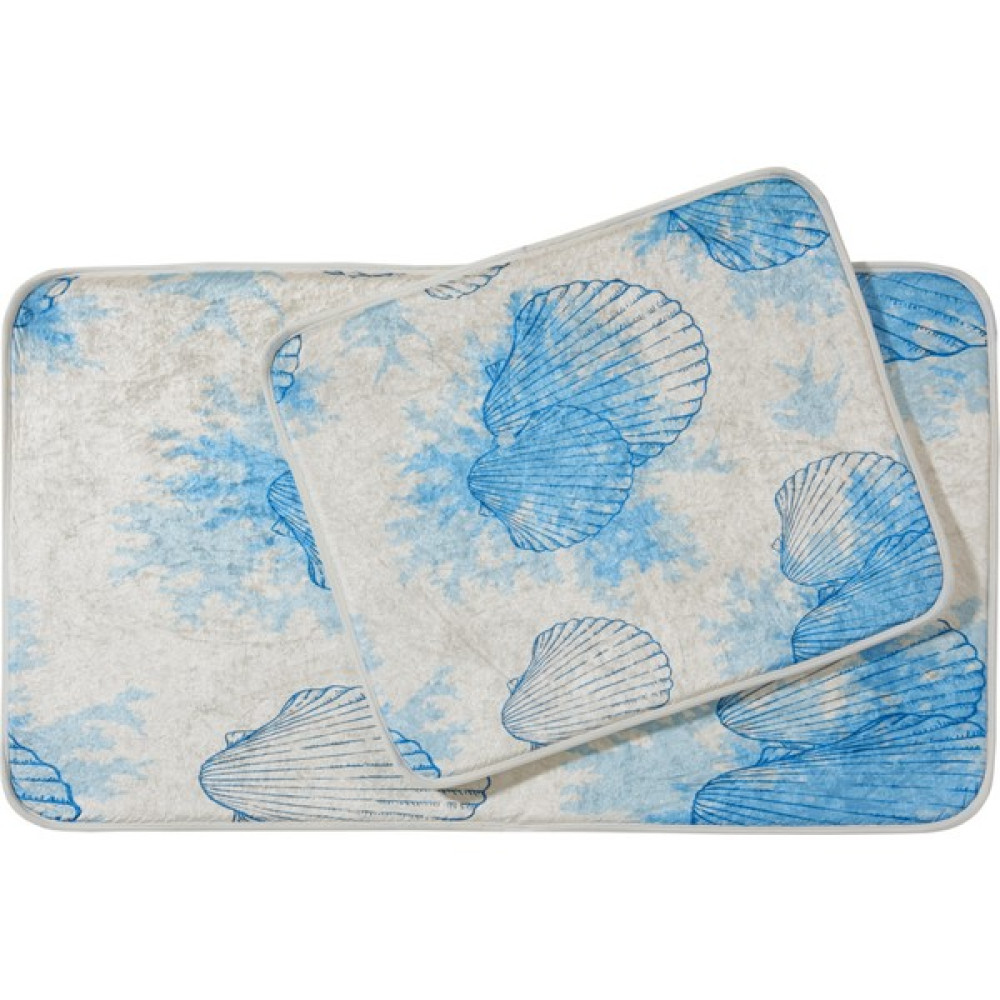 Homart Homart 60X100 + 60X50 cm Paspas Takım - 50 x 60 cm - Açık Mavi Klozet Takımı Fiyatı
