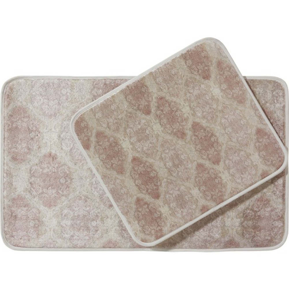 Homart Homart 60X100 + 60X50 cm Paspas Takım - 50 x 60 cm - Bej - Pembe Klozet Takımı Fiyatı