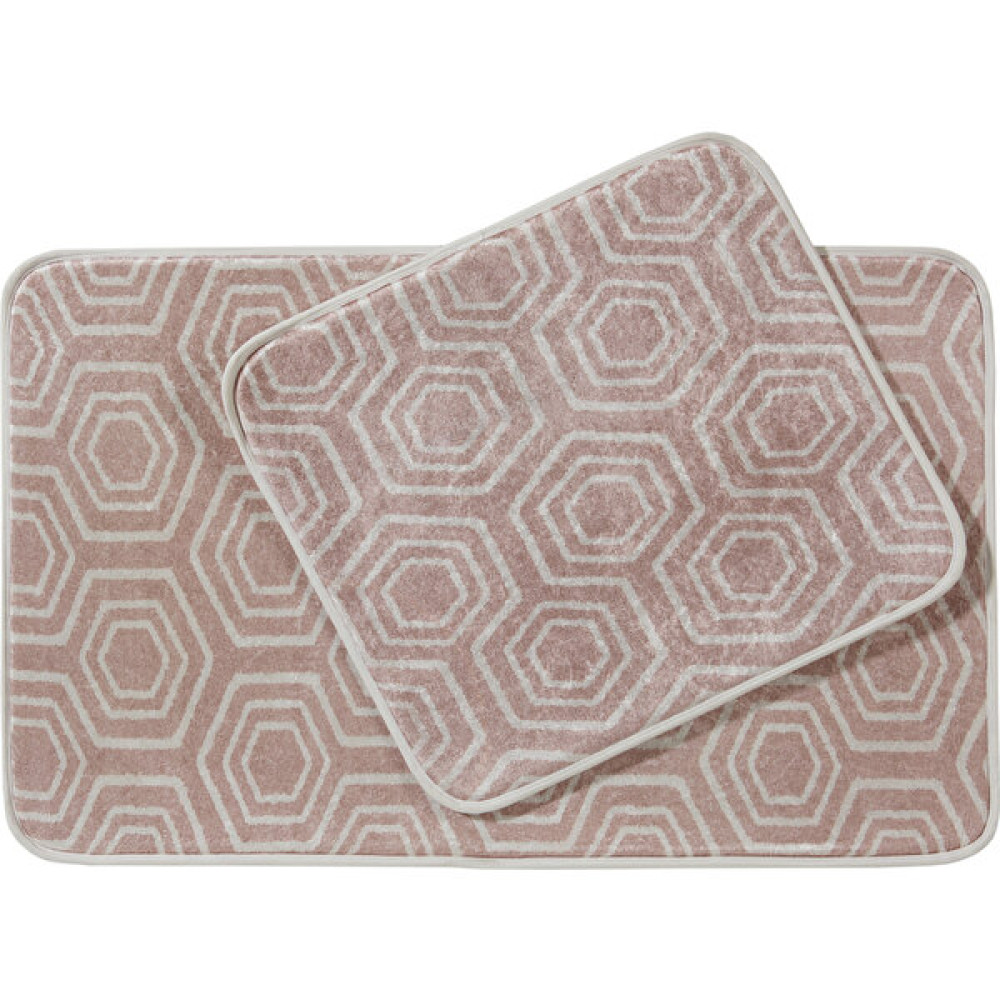 Homart Homart 60X100 + 60X50 cm Paspas Takım - 60 x 100 cm - Pembe Klozet Takımı Fiyatı