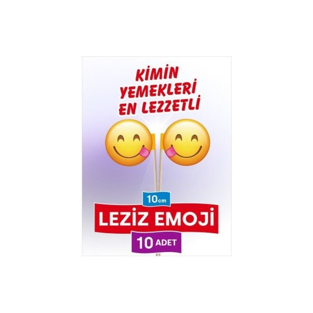 Home 10 Cm, 10 Adet - En Lezzetli Yemeklere Özel Emoji Yuvarlak Model Bayrak Kürdan Ürünleri Oto Boyaları Fiyatı