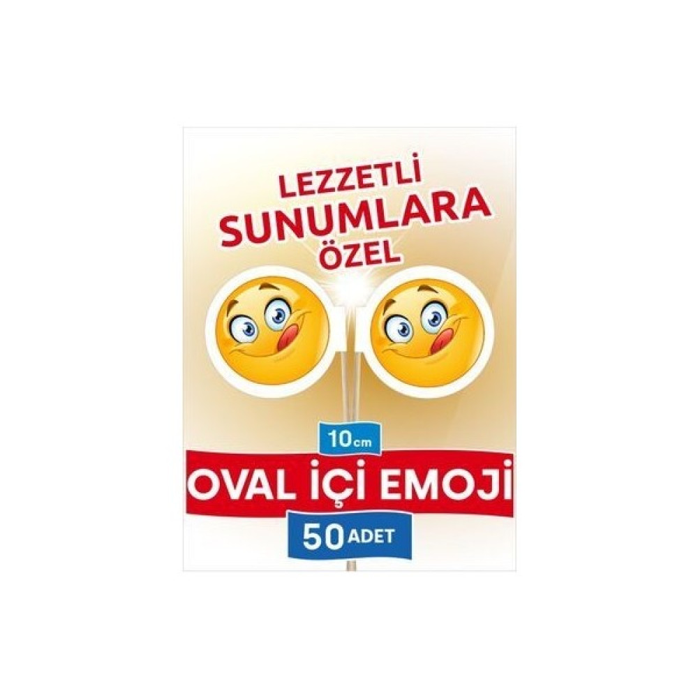 Home 10 Cm, 50 Adet - Lezzetli Sunumlara Özel Oval Içi Emoji Bayrak Kürdan Oto Boyaları Fiyatı