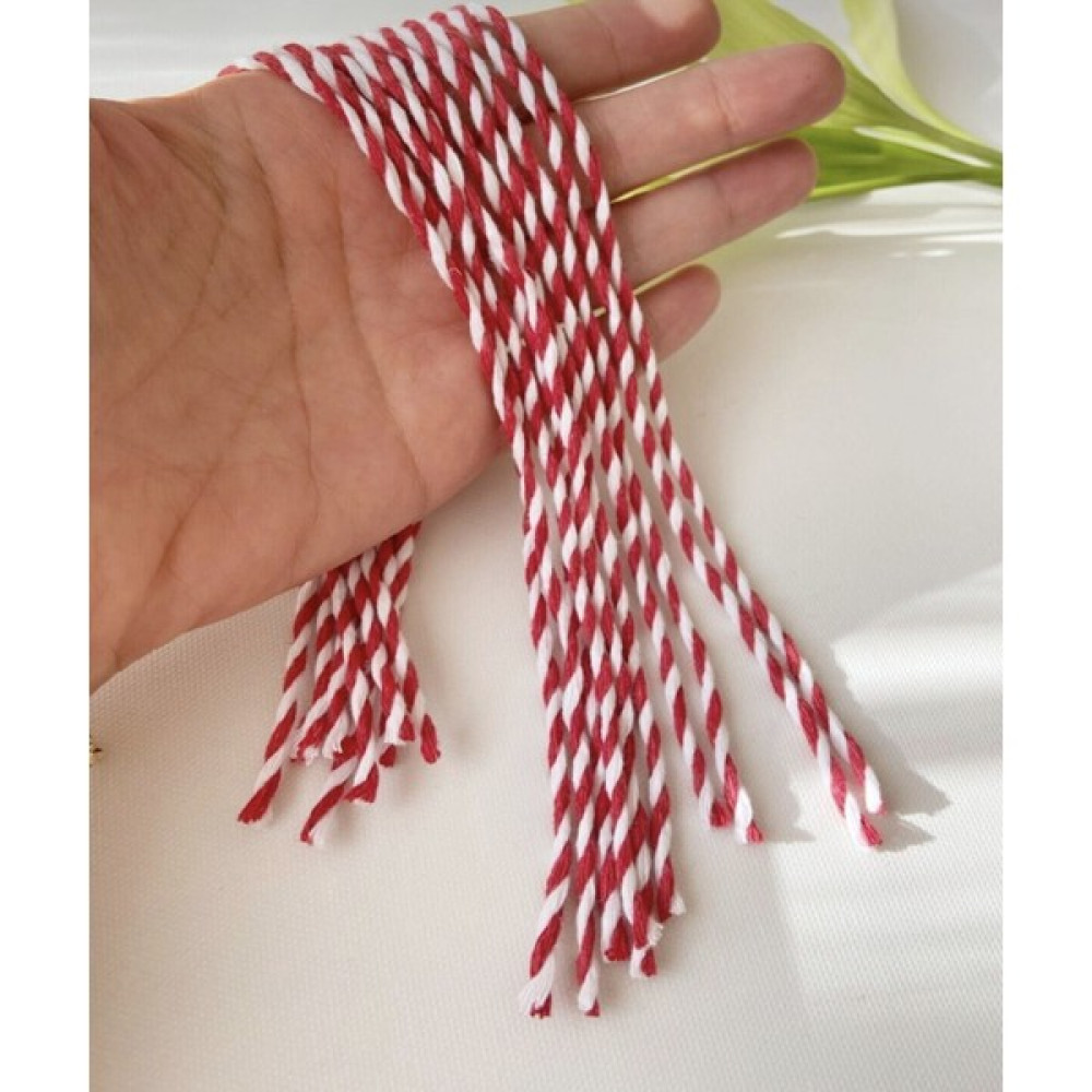 Home Art Nova Marteniçka Kırmızı Beyaz Ip Bileklik Mart Bilekliği - 25cm - Beyaz - Kırmızı Saat ve Bileklik Aksesuarı Fiyatı