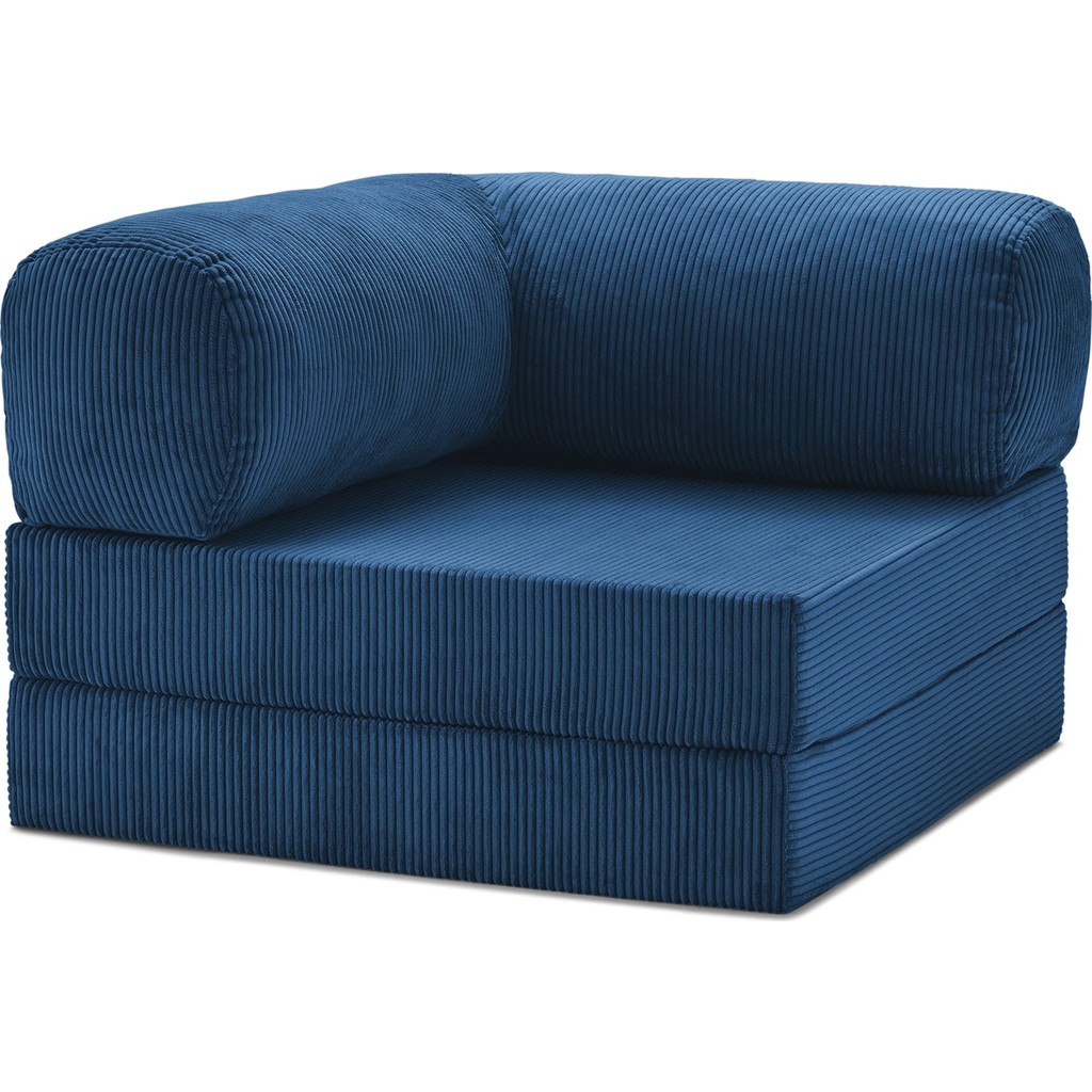 Home Decor Modüler Köşe Minderi 100X100 Fitilli Kadife, Rahat, Dayanıklı, Çok Amaçlı Yer Minderi - 100 x 100 cm - Lacivert Diğer Fiyatı