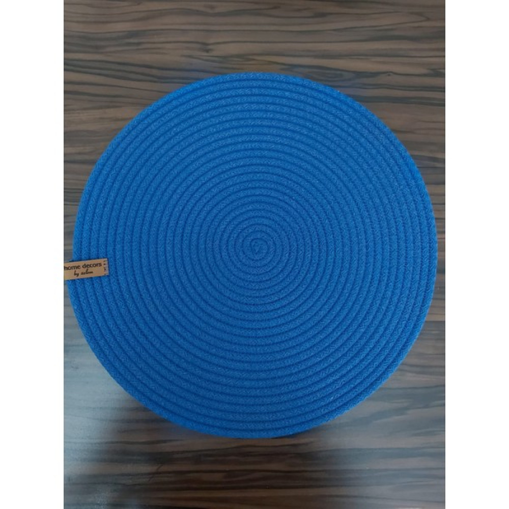 Home Decors By Özlem 4 Kişilik 4 Parça Amerikan Servis Supla Takımı Tabak Altlığı Mutfak Hasır Sepet Sunum Hediye 33X33CM - 33 x 33 cm - Mavi Amerikan Servis Fiyatı