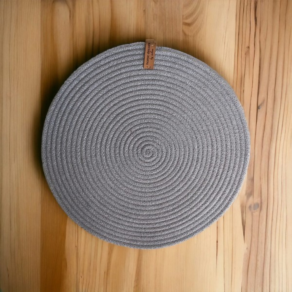Home Decors By Özlem 6 Kişilik Amerikan Servis Supla Takımı Tabak Altlığı Mutfak Hasır Sepet Sunum Hediye 33X33CM - 33 x 33 cm - Gri Amerikan Servis Fiyatı