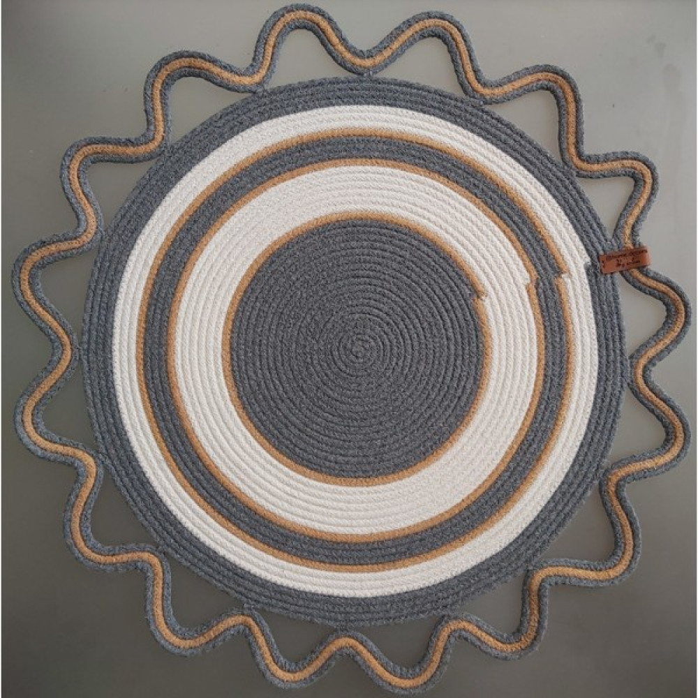 Home Decors By Özlem Dekoratif Örtü antrasit Runner Masa Örtüsü Mutfak Sehpa Konsol Salon Sunum Sepet Hasır Örtü Pamuk 53X53CM - 53 x 53 cm Masa Örtüsü Fiyatı