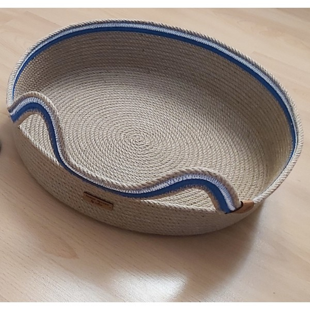 Home Decors By Özlem Hasır Jüt Pamuklu Kedi Yatağı Köpek Yatağı Pet El Yapımı Evcil Hayvan - 40X9 cm Evcil Hayvan Ürünleri Fiyatı
