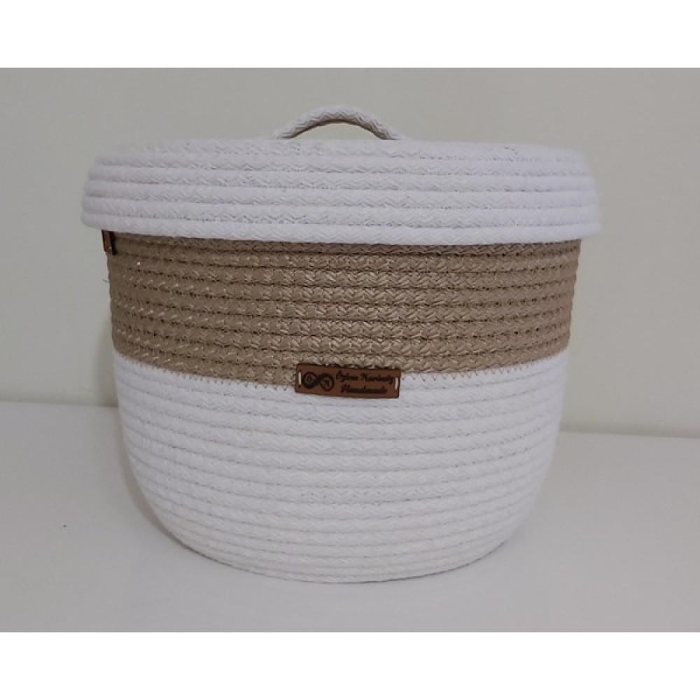 Home Decors By Özlem Kapaklı Hasır Sepet Düzenleyici Hediyelik Organizer - 23X18CM Sepet Fiyatı