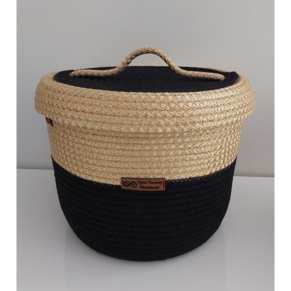 Home Decors By Özlem Kapaklı Sepet Takımı Hasır Sepet Düzenleyici Hediyelik Sepet Organizer - 23X18CM Sepet Fiyatı
