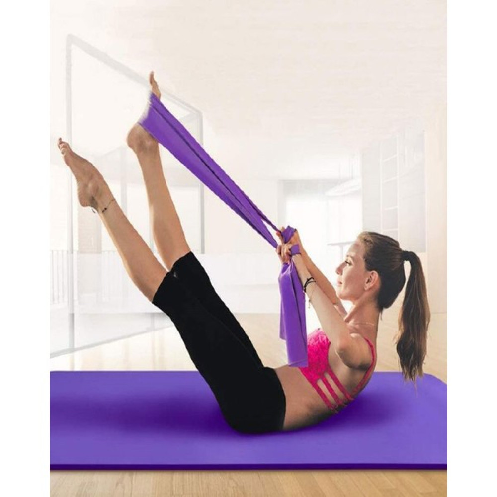 Home Dekor Hediye 1 Adet Pilates Bandı Jimnastik Plates Lastiği 90X7,5 cm Egzersiz Aerobik Bant Orta Boy Kondisyon Aletleri Fiyatı