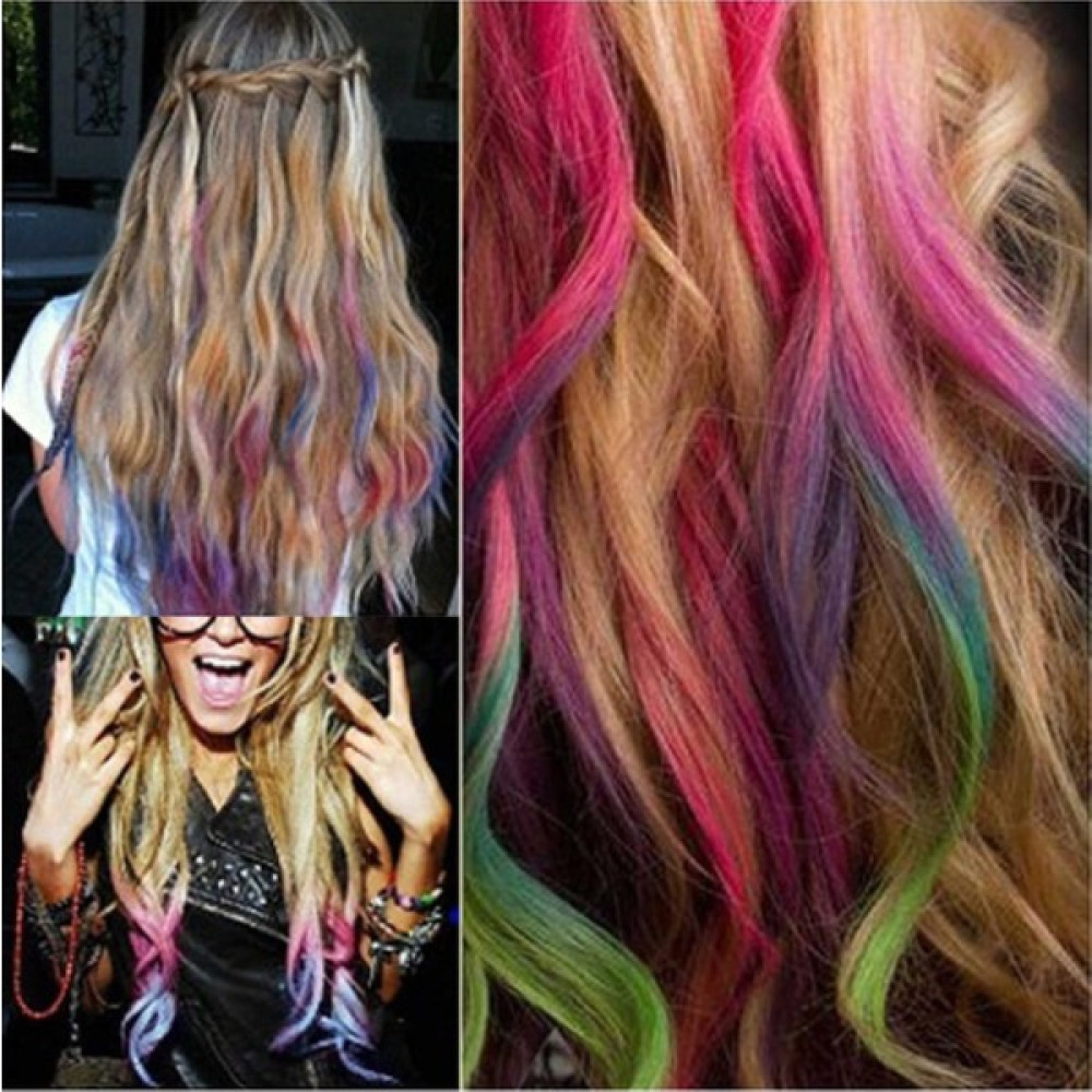 Home Dekor Hediye Eğlenceli Rengarenk 12 Adet Saç Tebeşiri Sihirli 12 Lü Saç Tebeşiri Hair Chalk 12 Parça Saç Boyası Fiyatı