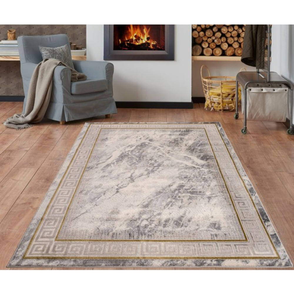 Home Dream Cresta Gri Gri Modern Halı CRS001 - 200 x 290 cm - Antrasit Salon Halısı Fiyatı