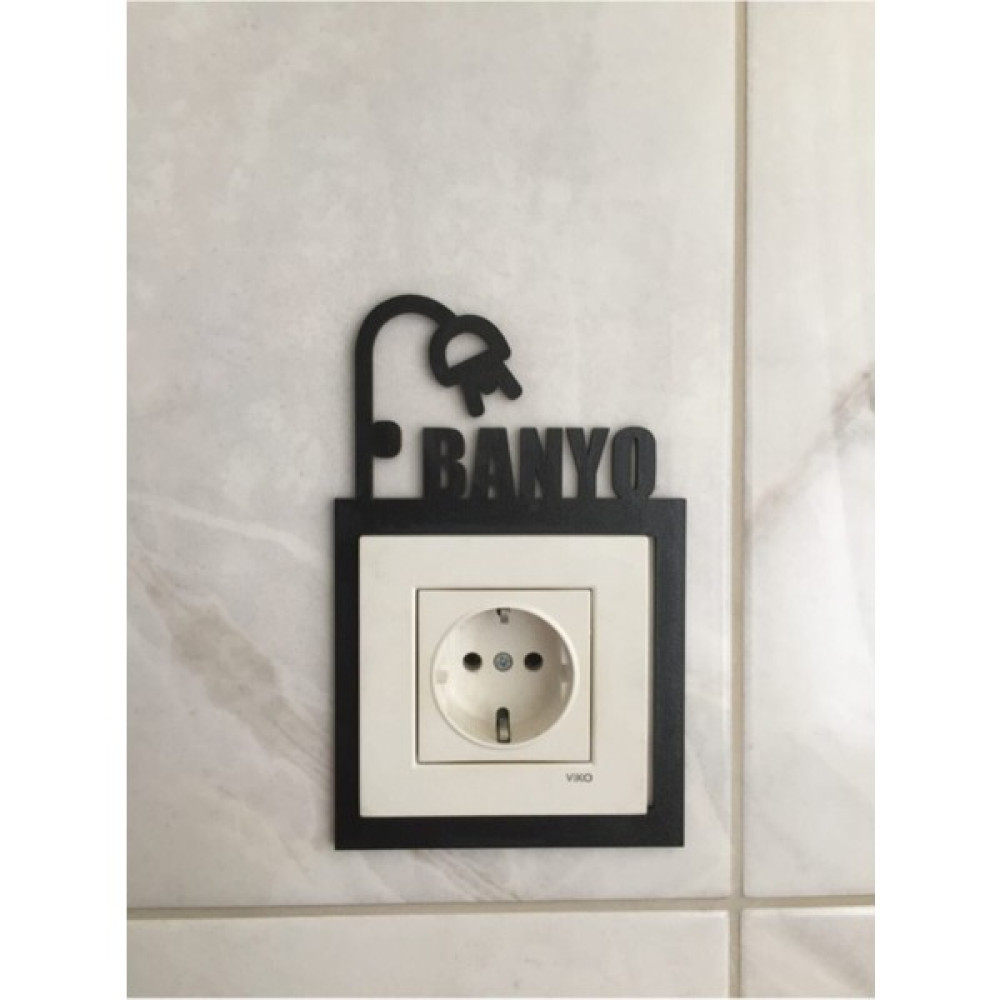 Home Jamin ﻿dekoratif Banyo Priz Çerçevesi 3 Adet - Siyah Ev & Dekorasyon Aksesuarları Fiyatı
