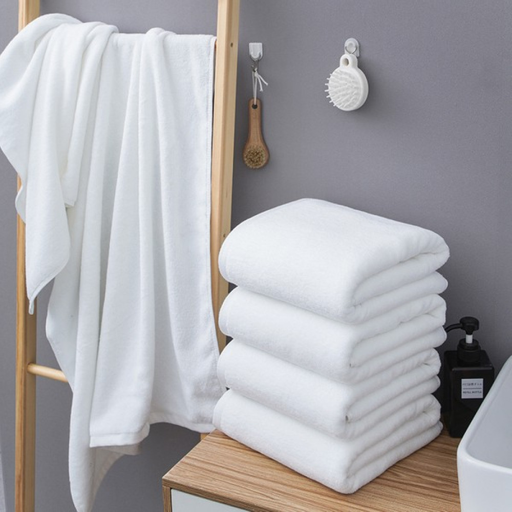 Home Mode Store 50X90CM %100 Pamuk 4 Adet Otel Spa El Yüz ve Saç Havlusu Havlusu Ultra Yumuşak Çeyizlik - Beyaz - 50 x 90 cm El / Yüz Havlusu Fiyatı