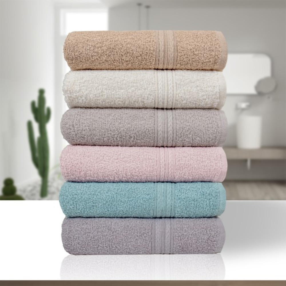 Home Mode Store Home Mod Store 6 Adet %100 Pamuk El Yüz ve Saç Havlusu Seti Çeyizlik - Çok Renkli - 50 x 85 cm El / Yüz Havlusu Fiyatı