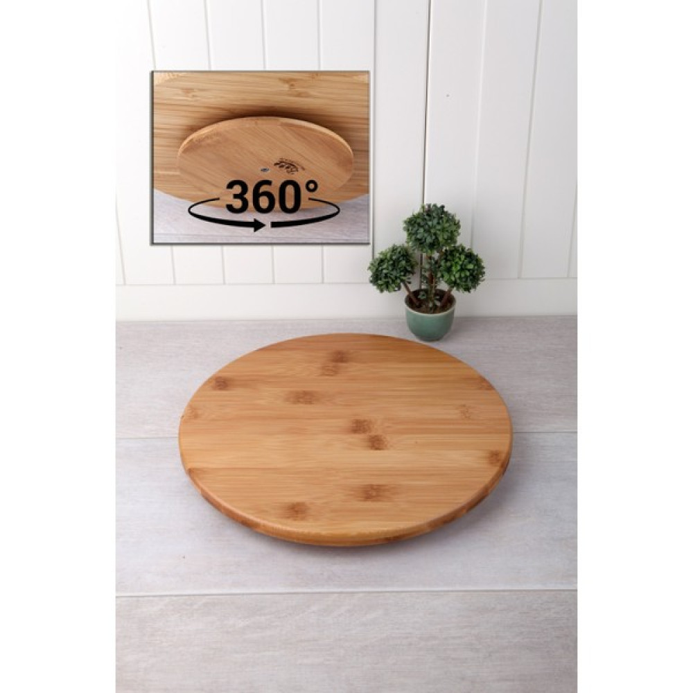 Home Naturel Bambu Dönerli Pizza Tahtası 29CM Home Naturel Oto Boyaları Fiyatı