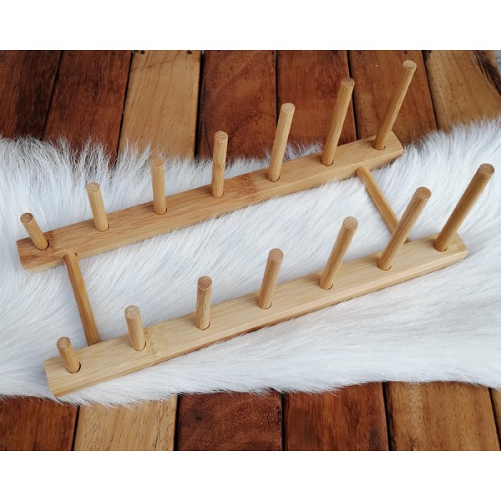 Home Naturel Bambu Tabaklık 6 Bölmeli Tabak Standı Home Naturel %100 Bambu Mutfak Gereçleri Fiyatı