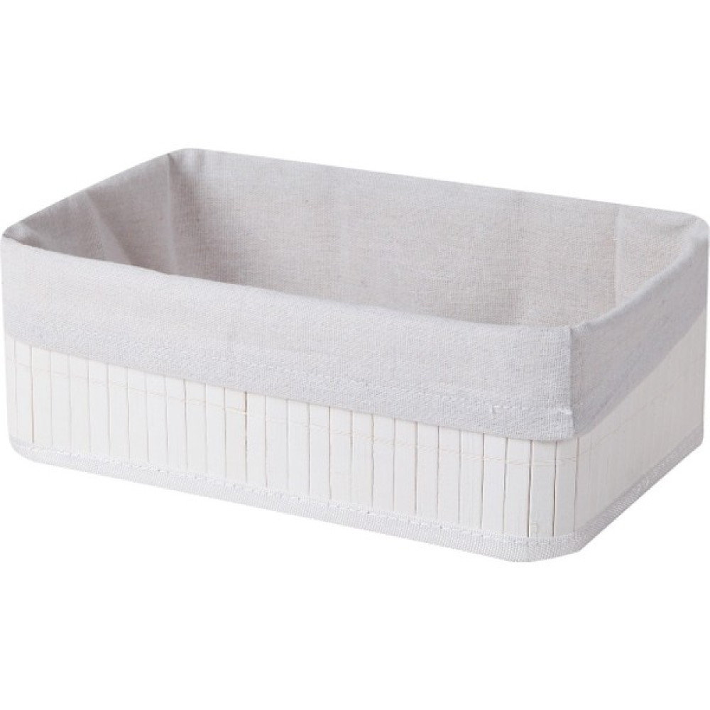 Home Naturel Orta Boy %100 Bambu Düzenleyici Sepet - Beyaz Sepet Fiyatı