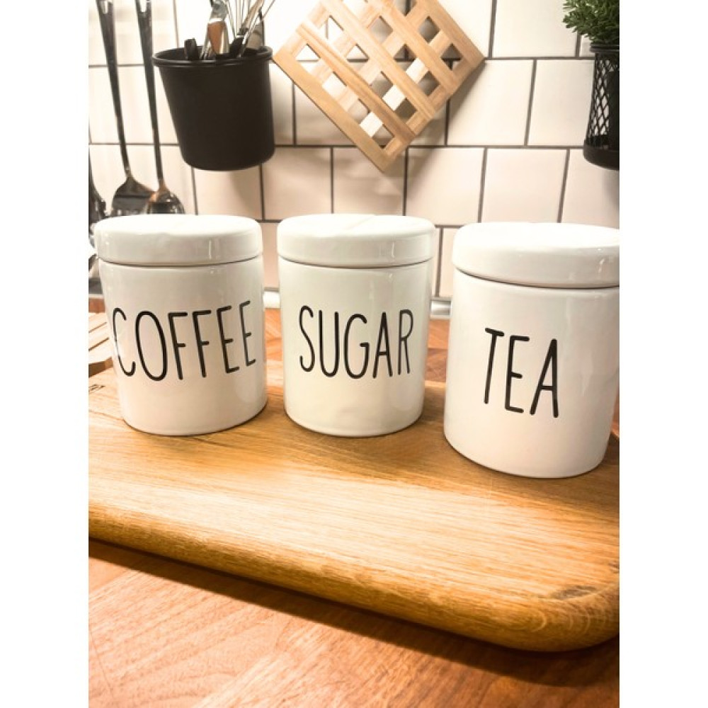 Home Stone Homestone 3'lü Büyük Çay/kahve/şeker Beyaz Kavanoz Seti - 800 ml - Vakumlu Kapak Saklama Kapları Fiyatı