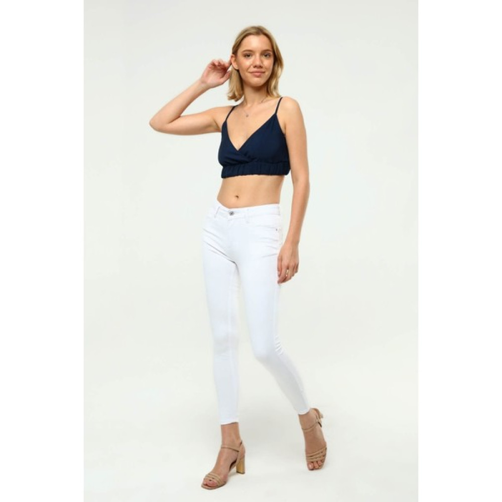 Home Store Pantolon Kanvas 5 Cepli - Beyaz Bayan Jeans / Kot Pantolon Fiyatı