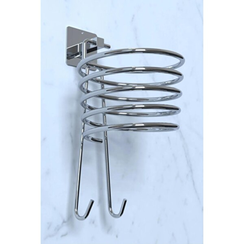 Home Stuff Home-Stuff Krom Fönlük, Krom Fön Makinası Askısı, Paslanmaya Dayanıklı Banyo Aksesuarı Banyo Askılık Fiyatı