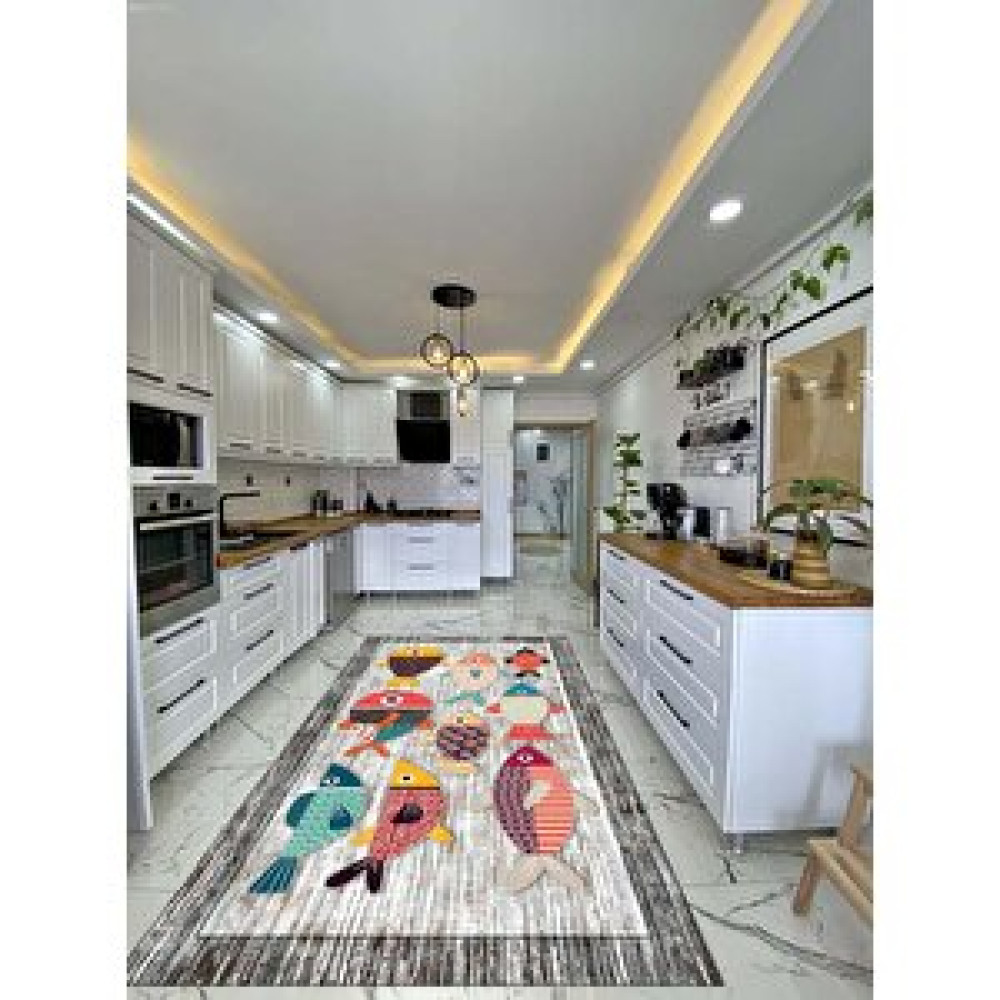 Home Tienda Dijital Baskılı Kaymaz Deri Tabanlı Yıkanabilir Mutfak Halısı Kcn716 Home Tienda 100x300 cm Mutfak Tekstili Fiyatı