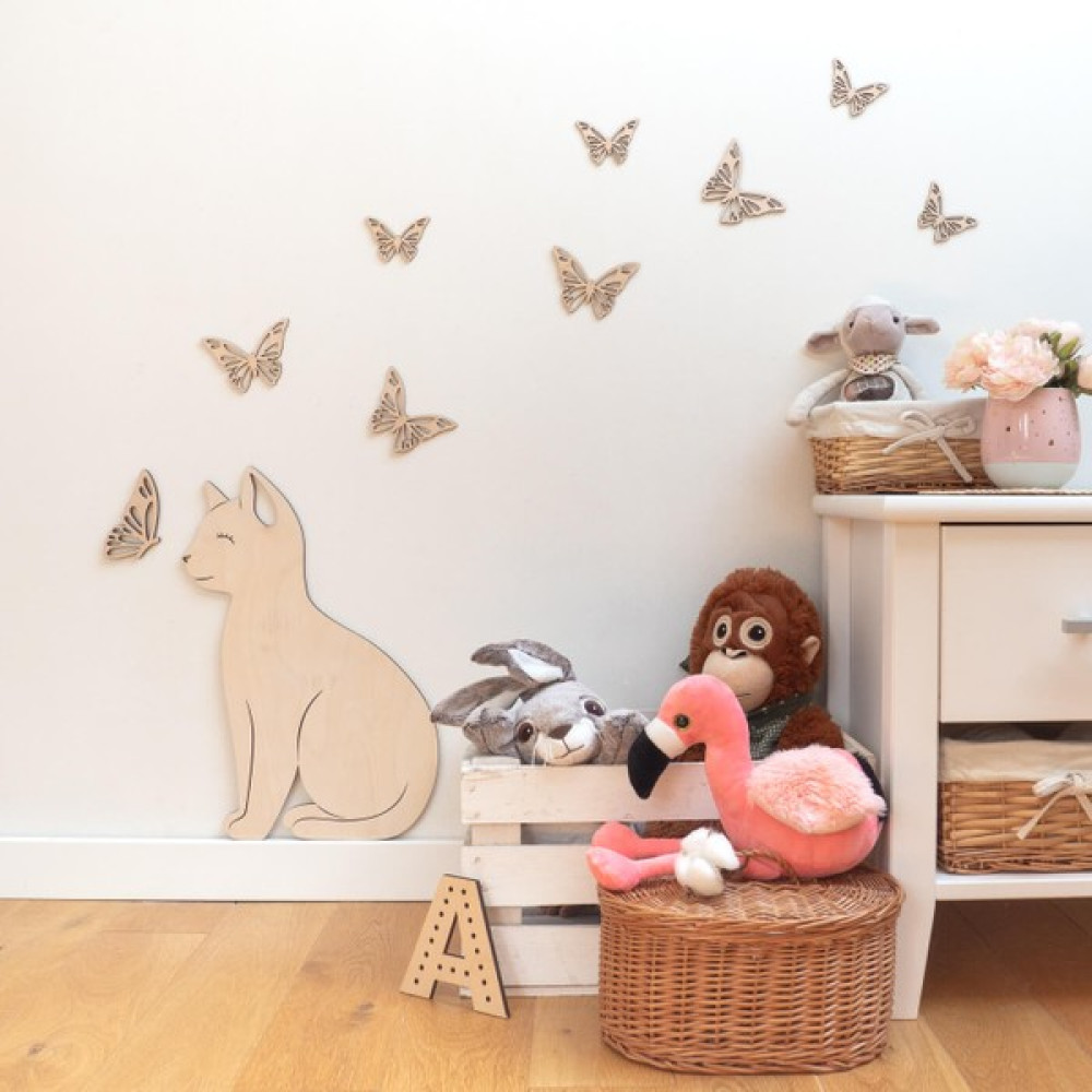 Home Trend 12 Adet Uçan Kelebek Çocuk Odası Ahşap Dekoru - Krem Ev & Dekorasyon Aksesuarları Fiyatı