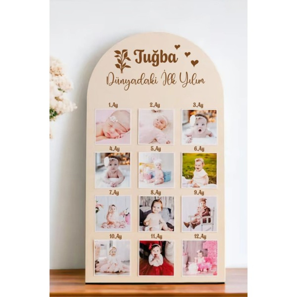 Home Trend 12 Ay Bebek Anı Fotoğraf Çerçevesi Bebek Odası Tekstili Fiyatı