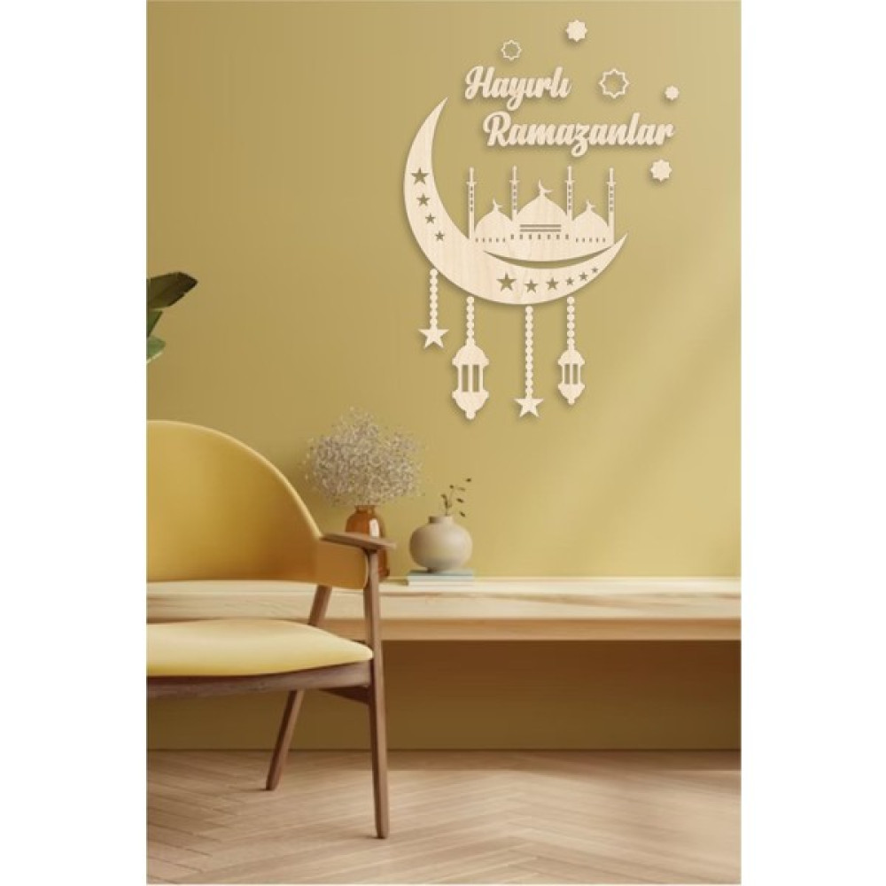 Home Trend Hayırlı Ramazanlar, Hoş Geldin Ramazan Duvar Dekoru, Duvar Süslemesi - Krem Ev & Dekorasyon Aksesuarları Fiyatı