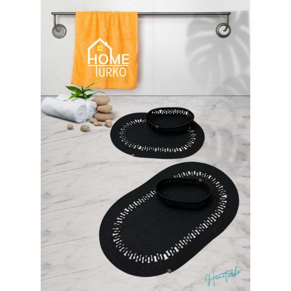 Home Turko 2'Li Takım Jüt, Hasır, Paspas, Banyo Paspası, Banyo Paspas Takımı Ve Banyo Sepeti Klozet Takımı Fiyatı