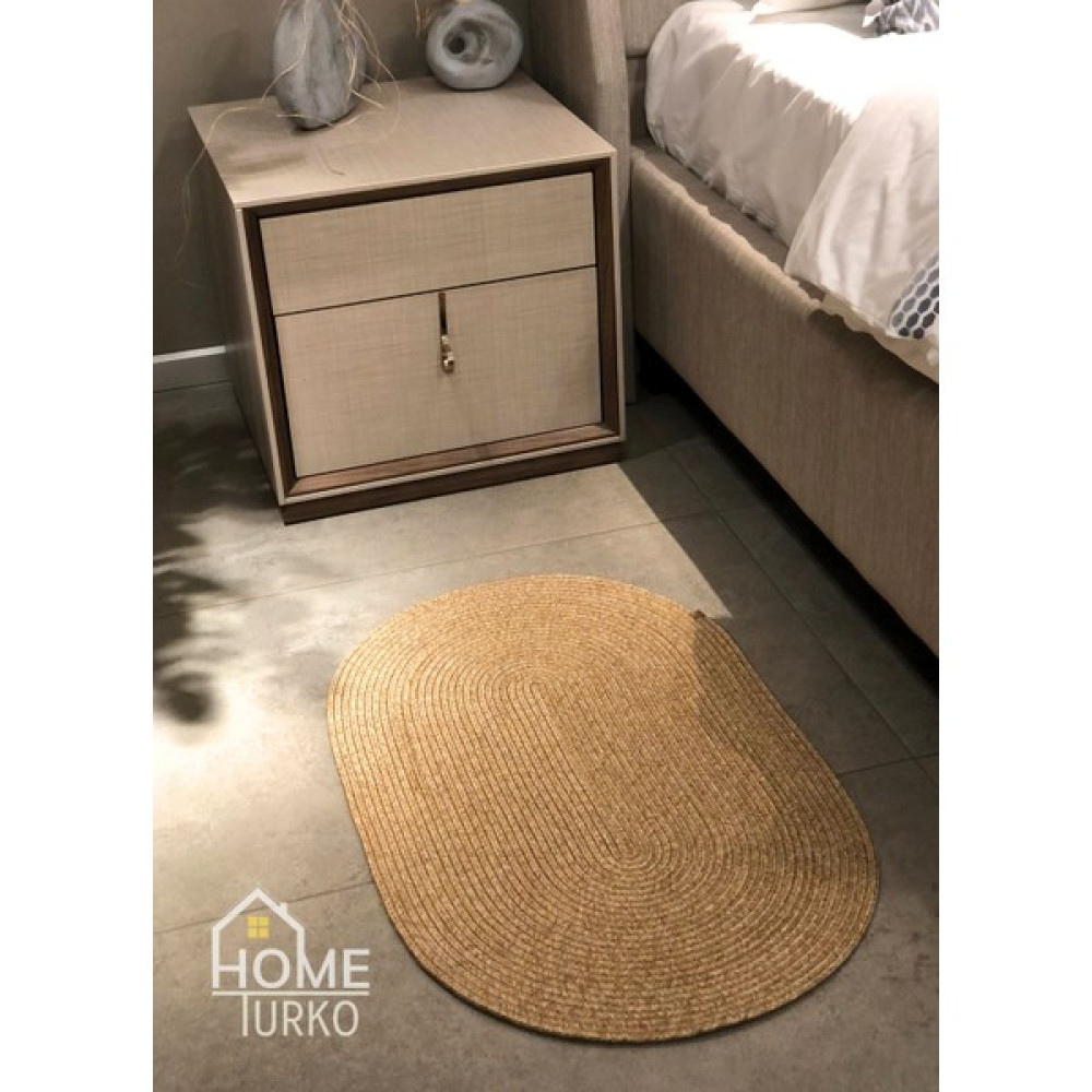 Home Turko Hasır, Jüt Desenli Modern Iç ve Dış Kapı Önü Paspası, Balkon Paspası, Banyo Paspası / Hediyelik. - 50 x 70 cm - Renkli Paspas Fiyatı