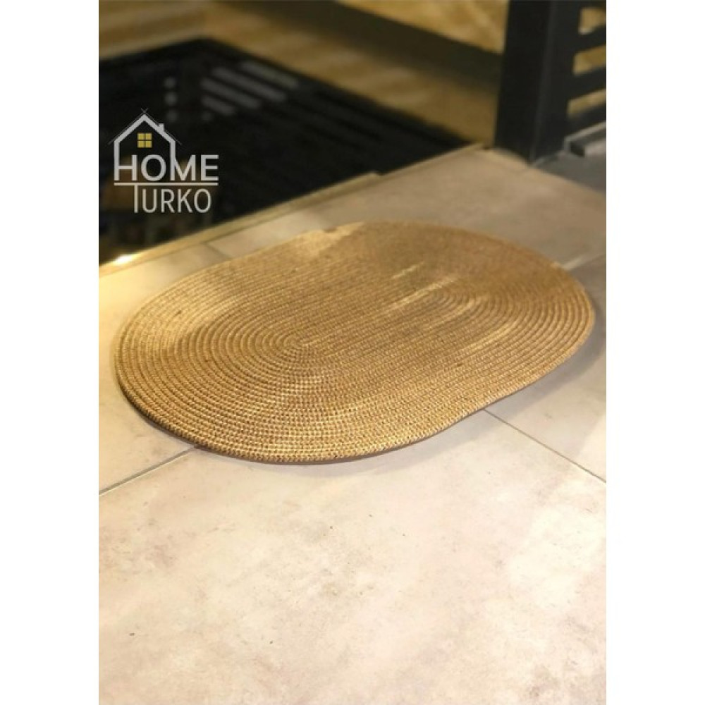 Home Turko Hasır, Jüt Desenli Modern Iç ve Dış Kapı Önü Paspası, Balkon Paspası, Banyo Paspası / Hediyelik. - 50 x 80 cm - Renkli Paspas Fiyatı