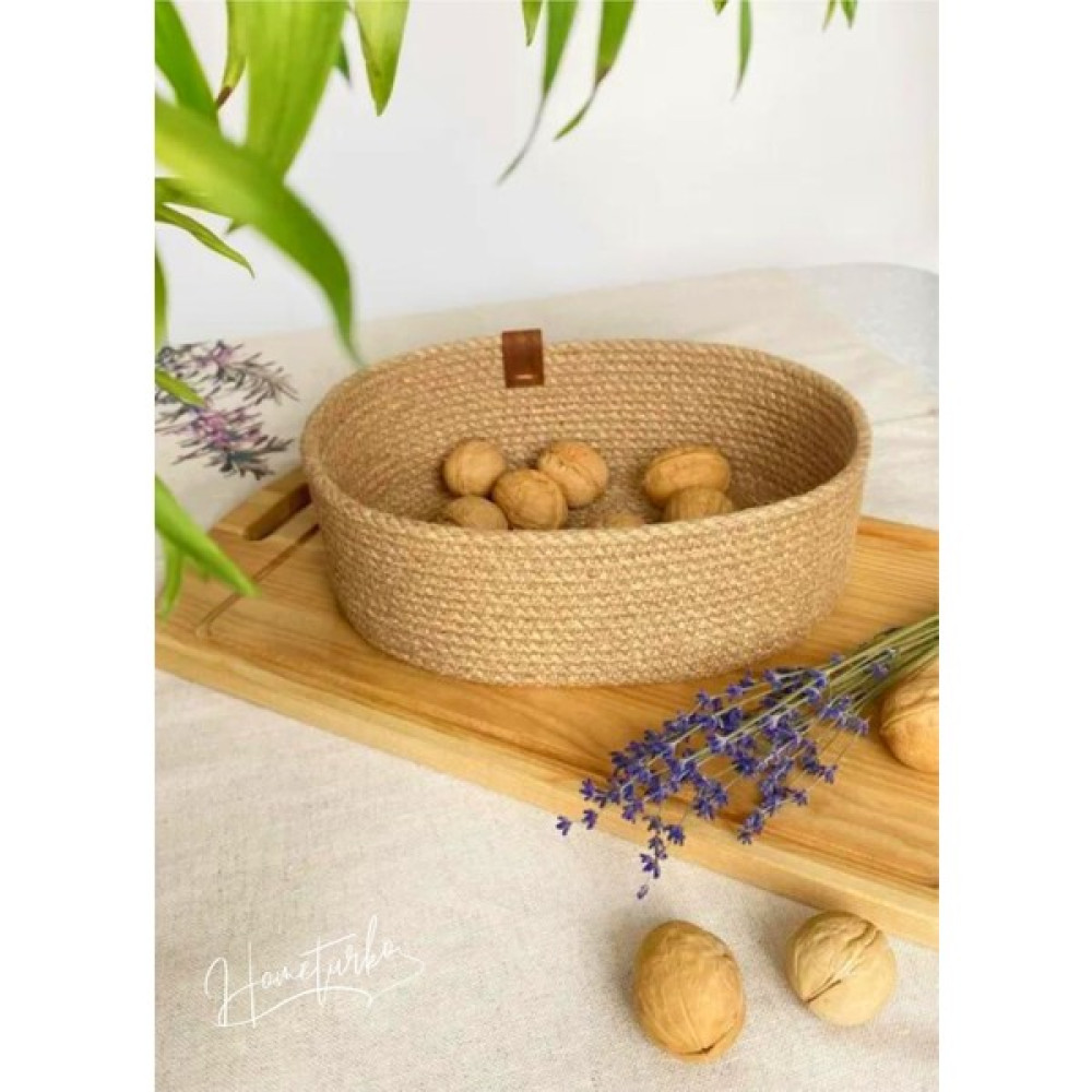 Home Turko Hometurko Jüt Sepet, Dolap Içi, Çocuk Odası, Oyuncak Düzenleyici Katlanır, Saklama Sepeti, Organizer - Renkli Sepet Fiyatı