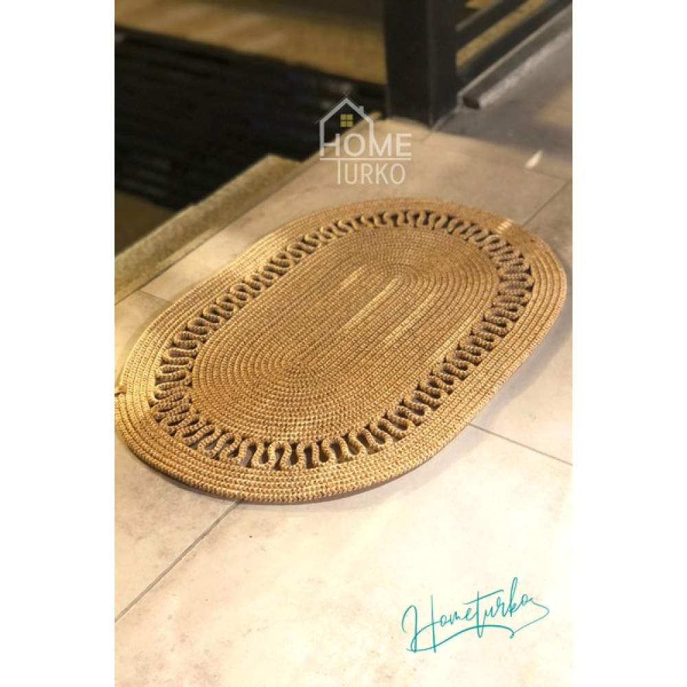 Home Turko Jüt, Desenli Kapı Önü, Paspas, Banyo Paspası, Balkon Paspası / Hediyelik, Ev Eşyası - 75 x 100 cm - Renkli Paspas Fiyatı
