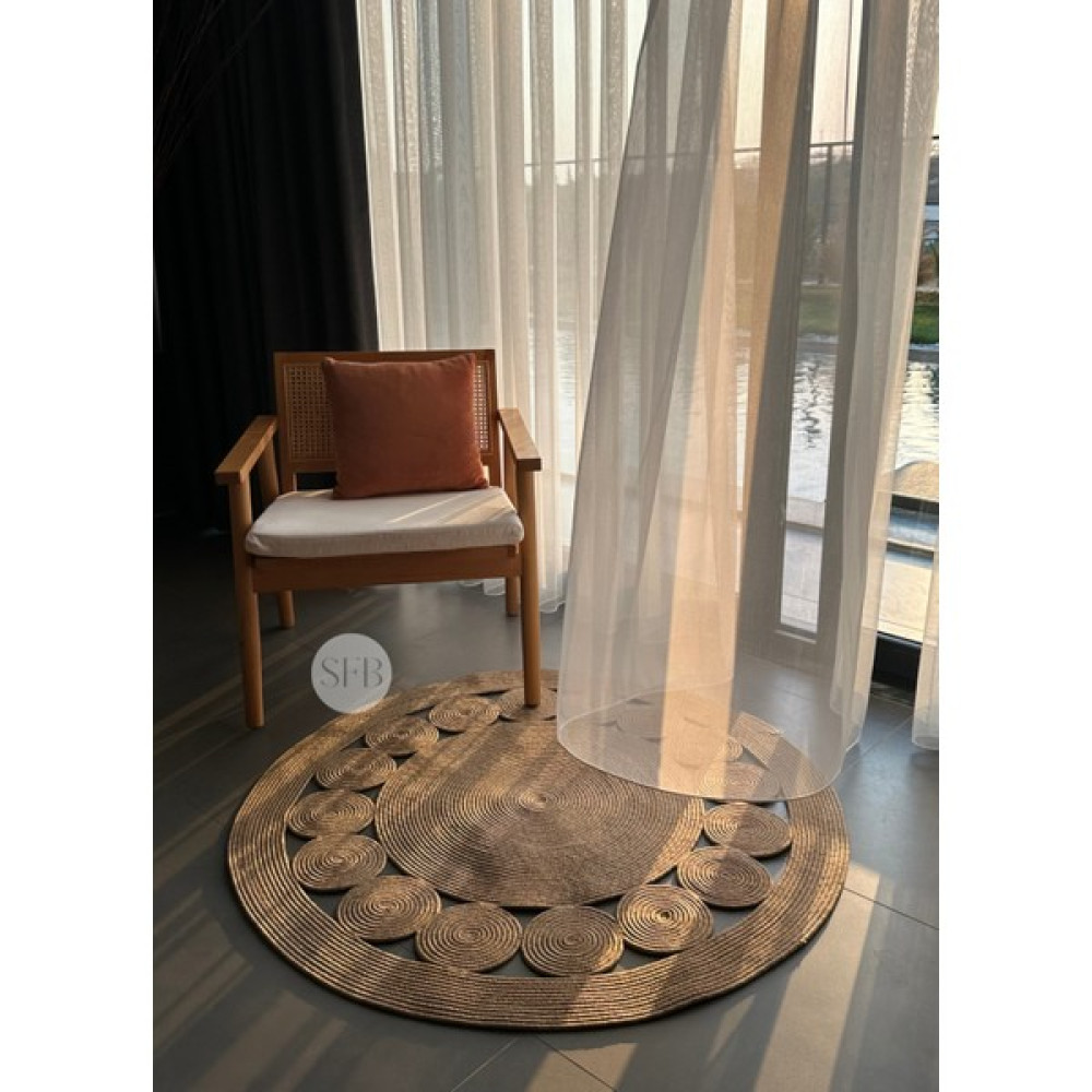 Home Turko Jüt, Hasır, Kilim, Paspas, Yolluk, Jüt Halı, Jüt Paspas, Dekoratif Kilim, Bohem Tarzı Kilim, Kilim - Renkli - 100 x 100 cm Kilim Fiyatı