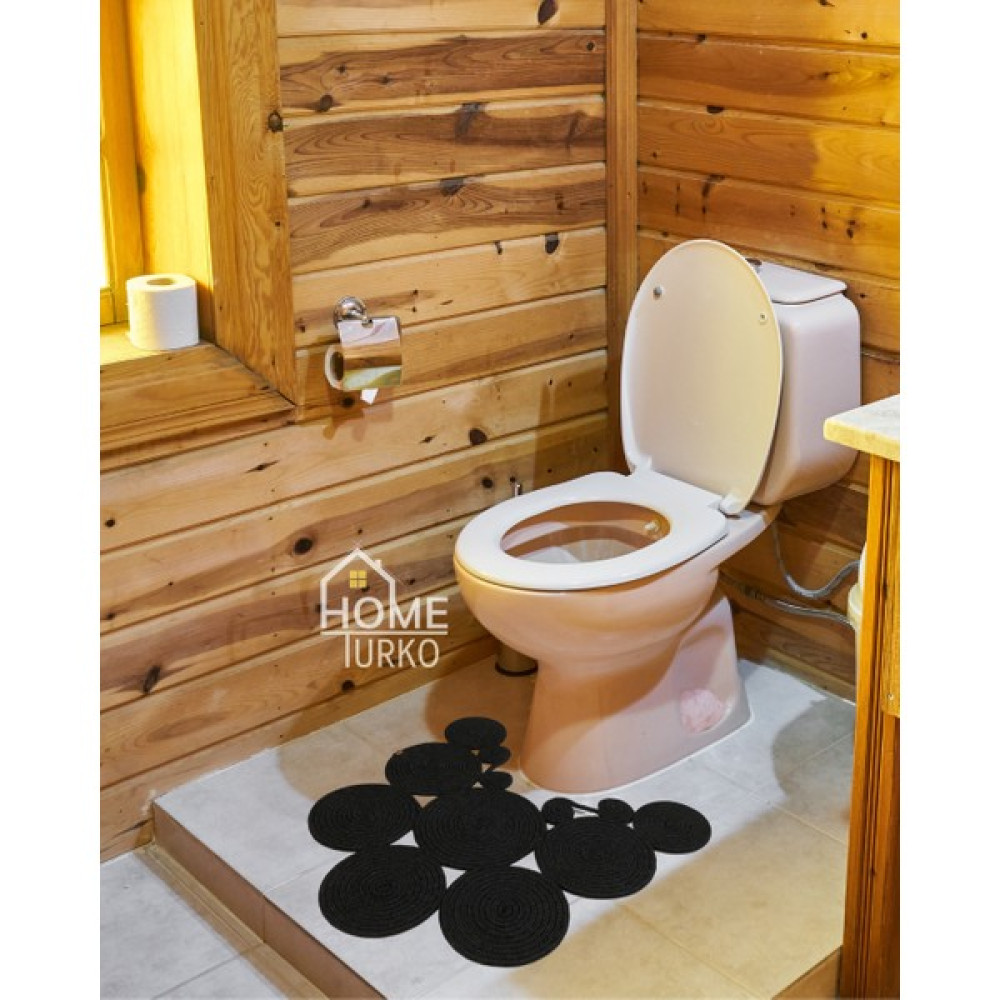 Home Turko Jüt, Hasır, Paspas, Banyo Paspası, Klozet Önü Paspası, Klozet Paspas, Çift Taraflı Klozet Takımı Fiyatı