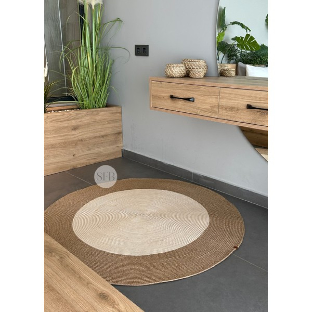 Home Turko Jüt Kilim, Paspas, Mutfak Halısı, Banyo Paspası, Kilim, Halı, Oturma Odası Halısı, Balkon Paspası - Renkli - 80 x 80 cm Kilim Fiyatı