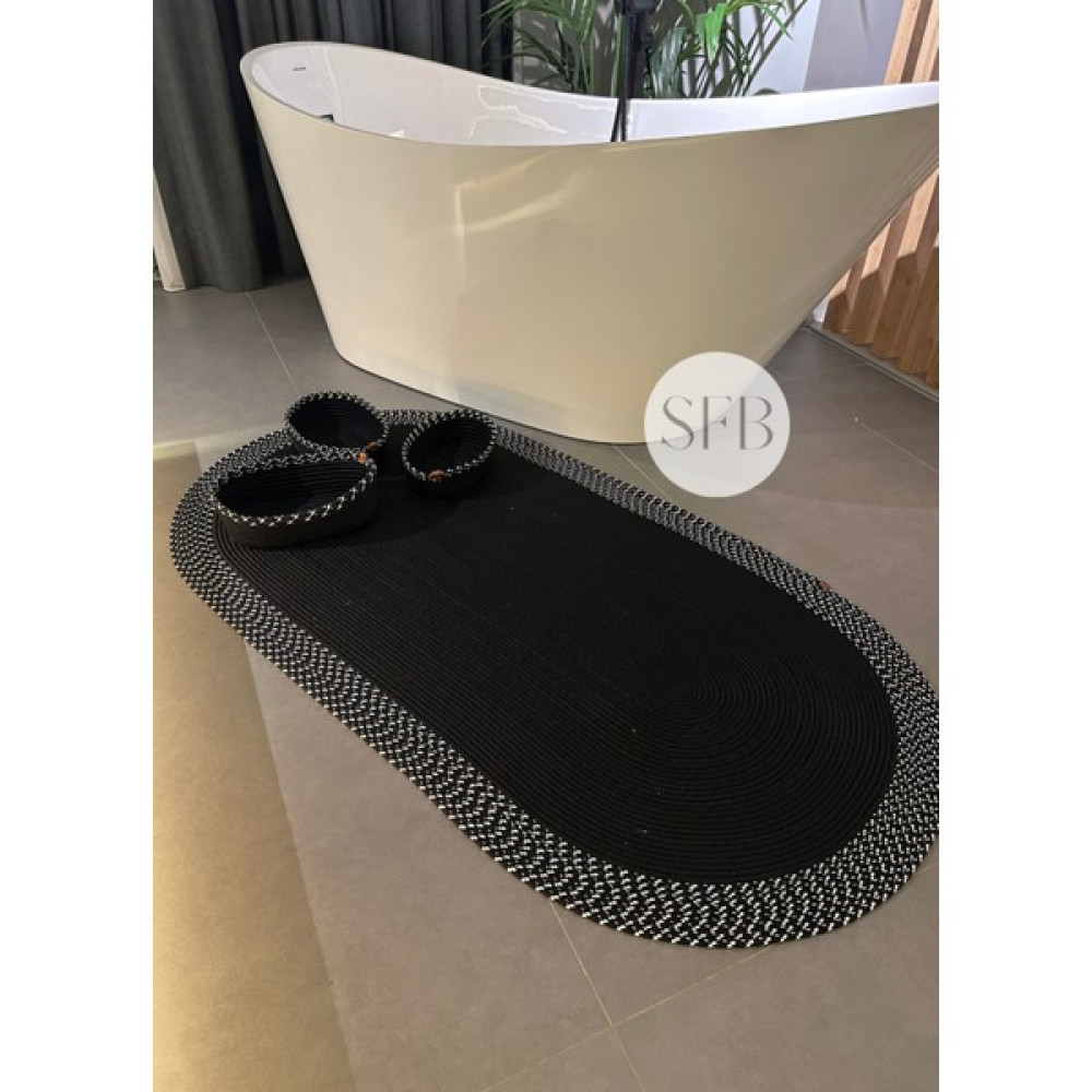 Home Turko Jüt, Sepetli Banyo, Mutfak, Balkon Paspas Takımı, Mutfak Halısı, Banyo Paspası, Yıkanabilir Paspas - Renkli - 80 x 100 cm Kilim Fiyatı