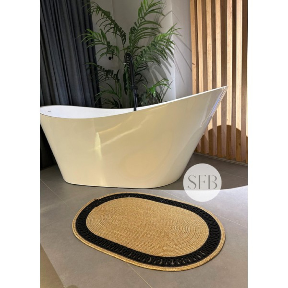Home Turko Moderin, Hasır, Jüt, Naturel, Jüt Dekoratif, Kilim, Banyo, Salon, Mutfak Halısı Hediyelik, Ev Eşyası - Renkli - 80 x 100 cm Kilim Fiyatı