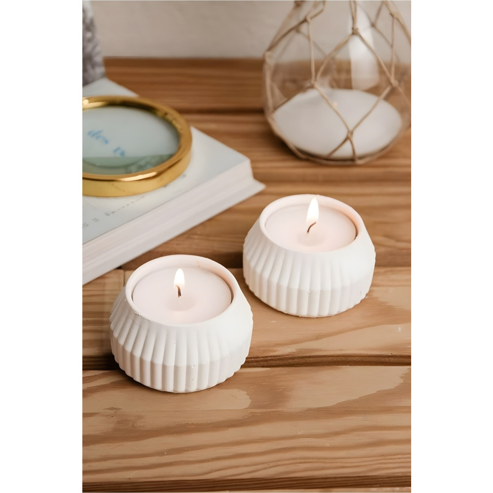 homeartplus 2 adet mumluk ve 2 adet tealight mum Seti Dekoratif Mum Fiyatı