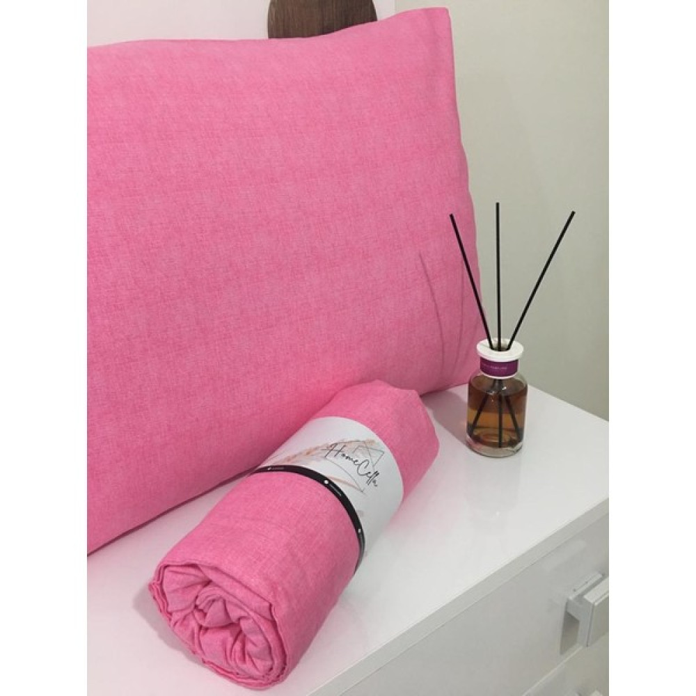 Homecella Çift Kişilik Lastikli Çarşaf Pembe - 160x200 Çarşaf Fiyatı