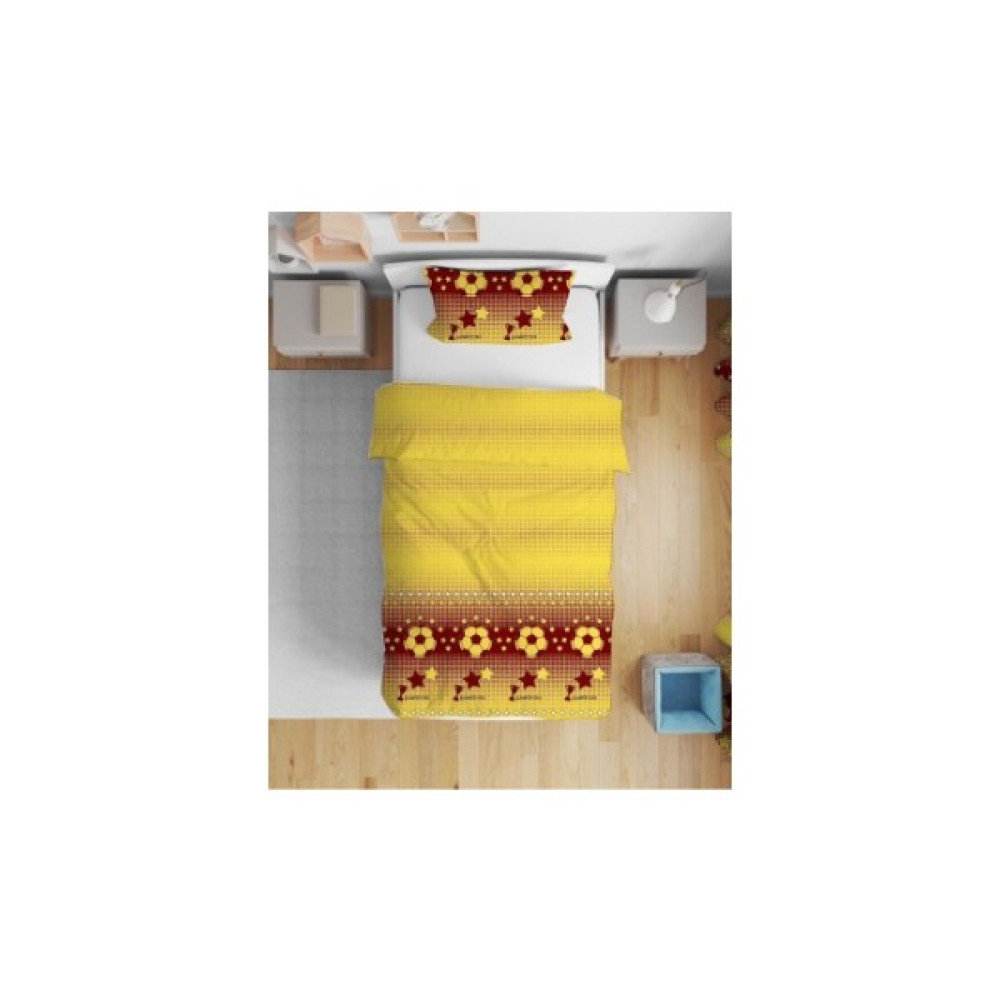 Homecella Taraftar Tek Kişilik Nevresim Takımı - 160 x 200 cm - Sarı Nevresim Takımı Fiyatı