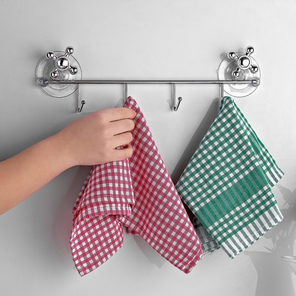 Homedecom Vantuzlu 4'Lü Askı Krom Banyo Askılık Fiyatı