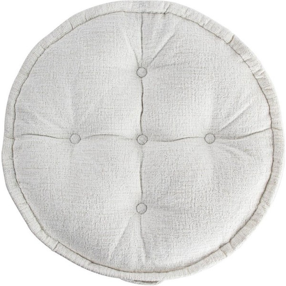 Homedius Asia Buklet Yuvarlak Kapitoneli MINDER-60X60 cm - Beyaz Puf Fiyatı