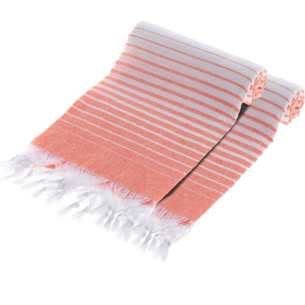 Homedius Pamuklu Peştemal Alagra Turuncu 2'li Set - 100 x 170 cm Peştamal Fiyatı