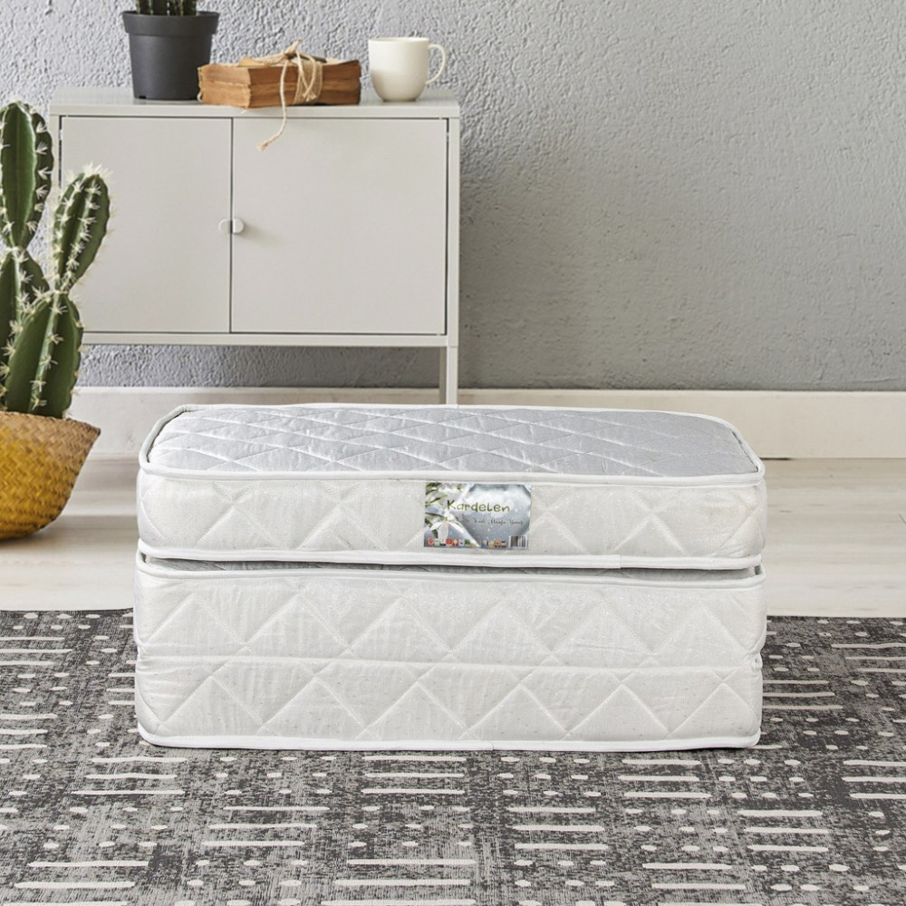 Homedius Tek Kişilik Katlanır Yaylı Yatak 90 x 190 cm 15 cm Yükseklik ve Bonel Yaylı Konfor Yatak Fiyatı