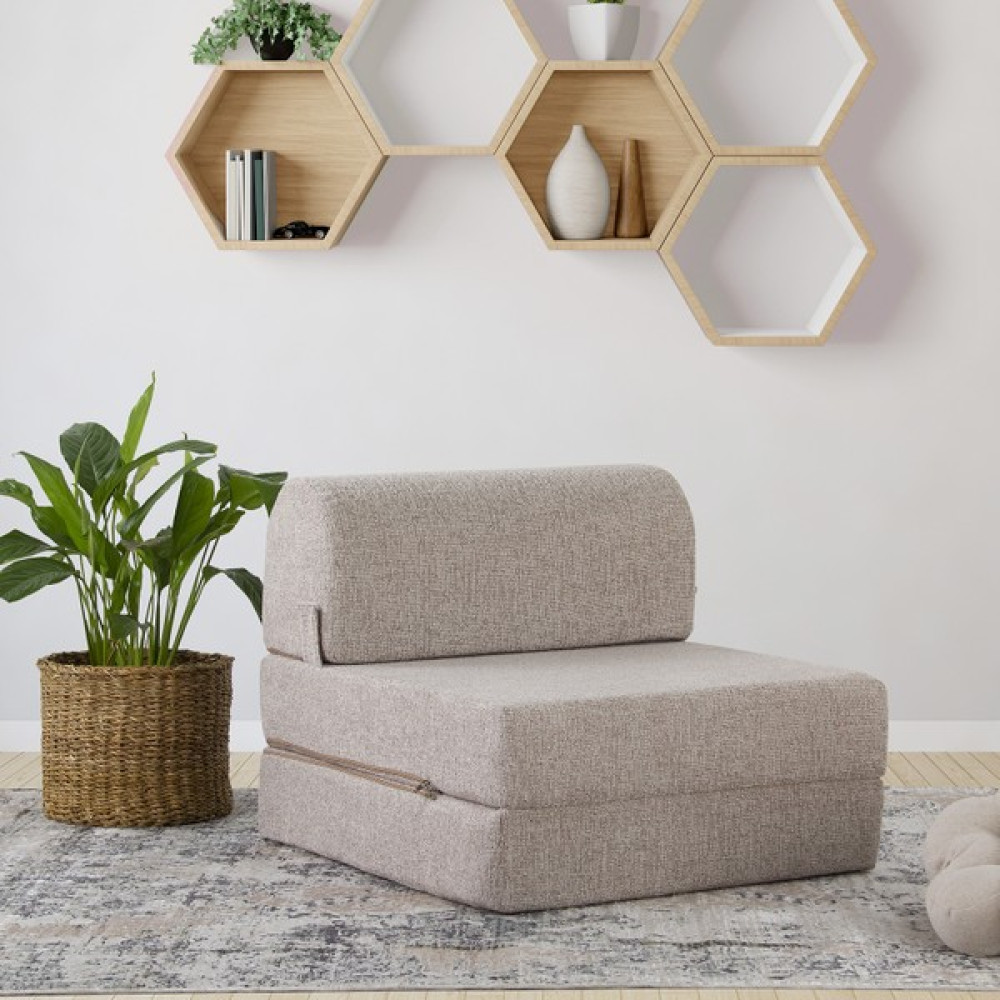 Homedius Yataklı Koltuk Magic Buklet Tek Kişilik - Açık Kahverengi Kanepe & Çekyat Fiyatı